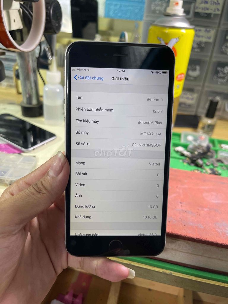 Apple iPhone 6 Plus 16GB máy zin màn zin pin 100%. Mua bán Điện thoại tại Thành phố Biên Hòa Đồng Nai được đăng bởi Thà Lê APPLE hình 1