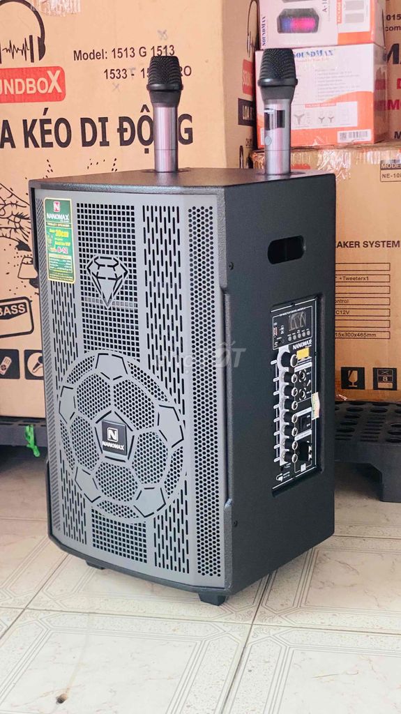 Loa Karaoke Nanomax bass 30 kèm 2 mjc. Mua bán Tivi, Âm thanh tại Thành phố Vĩnh Long Vĩnh Long được đăng bởi Happy Gift Shop Vĩnh Long hình 1