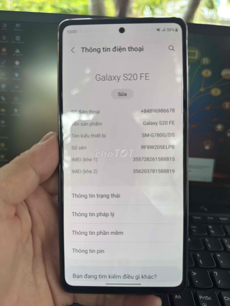 Samsung Galaxy S20 FE 256GB Đen. Mua bán Điện thoại tại undefined Tp Hồ Chí Minh được đăng bởi NHATLV hình 1