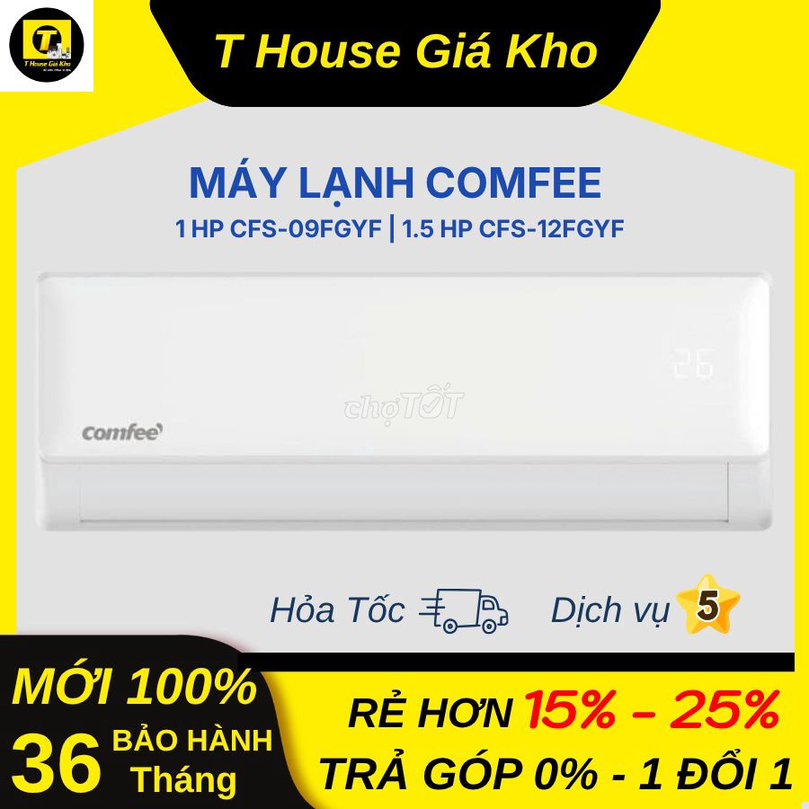 Máy Lạnh Comfee 2026 1.5 HP / 1 HP  Mới 100%. Mua bán Máy lạnh, điều hoà tại Thành phố Thủ Đức Tp Hồ Chí Minh được đăng bởi TMOBILE GIÁ TỐT NHẤT hình 1