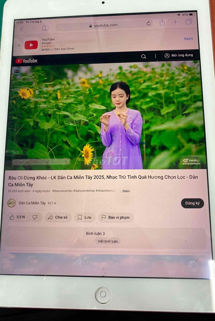 bán ipad air. Mua bán Máy tính bảng tại Quận 8 Tp Hồ Chí Minh được đăng bởi ngoc hai hình 2