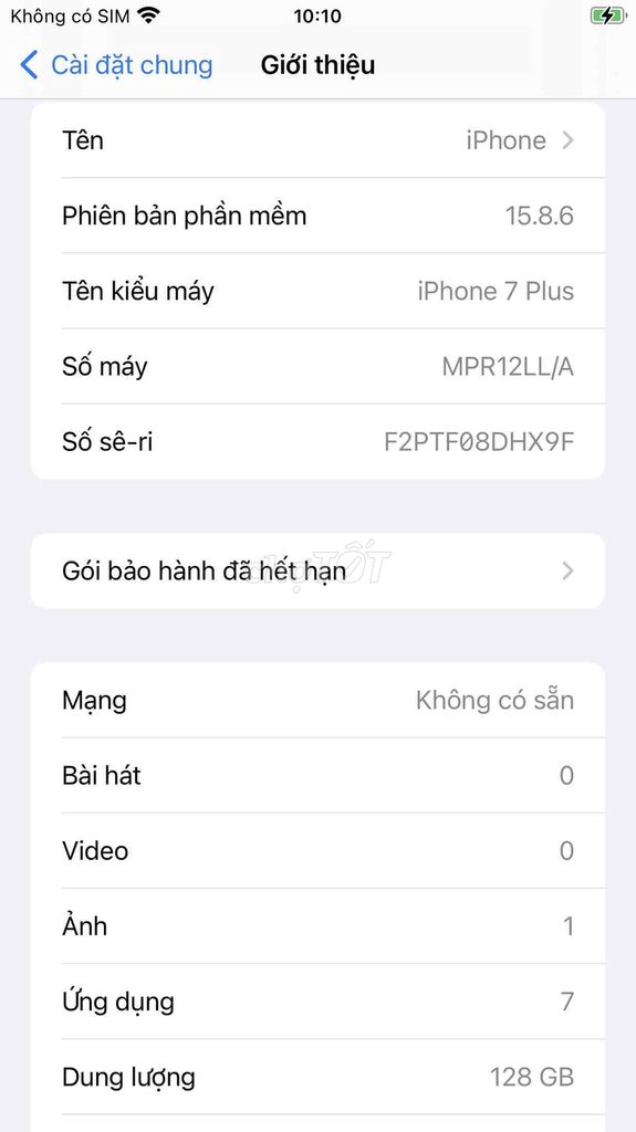 iPhone 7 Plus 128GB Đã qua sử dụng. Mua bán Điện thoại tại Thành phố Biên Hòa Đồng Nai được đăng bởi Phú Đăng hình 1