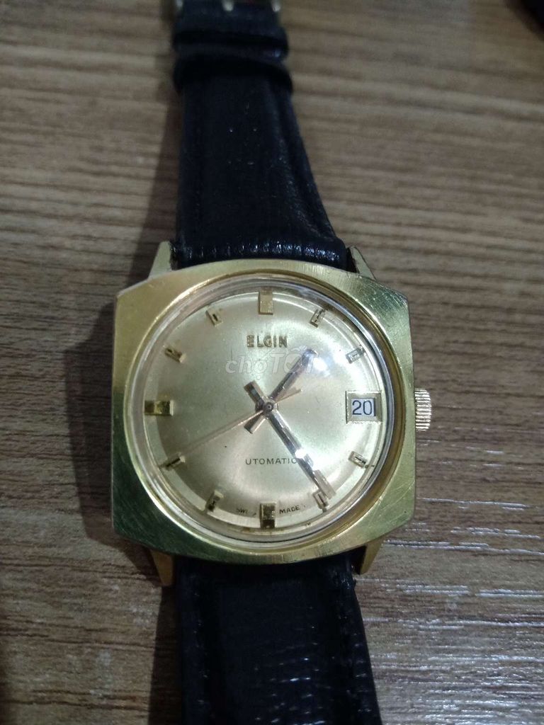 Đồng hồ tank tự động hiệu ELGIN xưa của Thụy sỹ .