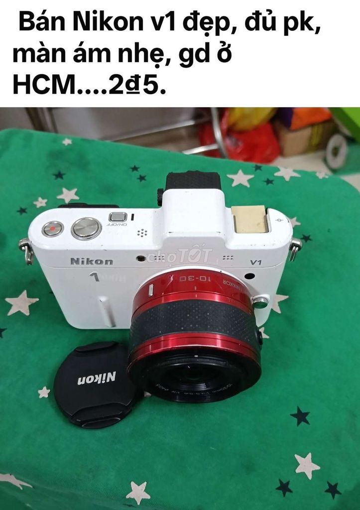 Máy ảnh Nikon V1 Trắng. Mua bán Máy ảnh, Máy quay tại Quận Tân Phú Tp Hồ Chí Minh được đăng bởi Cường hình 1