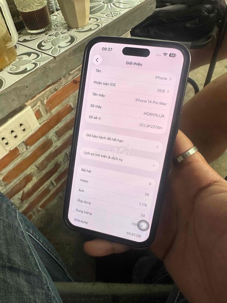 Apple iPhone 14 Pro Max 128GB Đen Đã qua sử dụng. Mua bán Điện thoại tại Thành phố Thủ Đức Tp Hồ Chí Minh được đăng bởi Vinh Hoàng hình 1