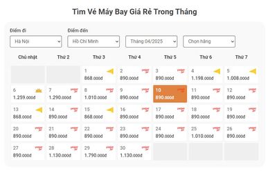Săn deal vé máy bay tháng 4. Du lịch tại Quận Bình Thạnh Tp Hồ Chí Minh được đăng bởi Dương Ngọc Tân