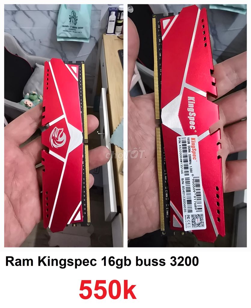 DDram4 cho PC Kingspec 16gb buss 3200