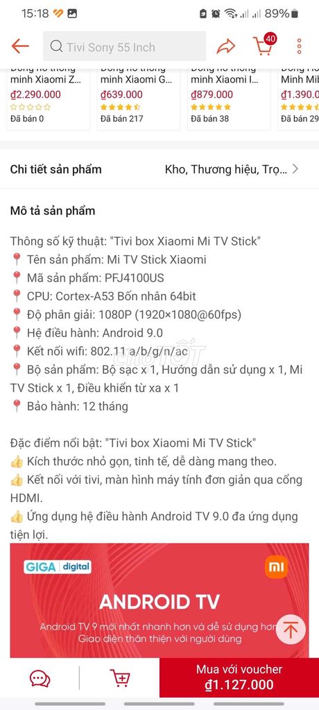 XIAOMI TV STICK 4K chính hãng