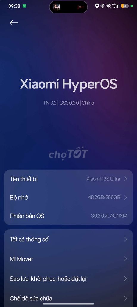 Xiaomi 12S Ultra 256GB Xám. Mua bán Điện thoại tại Quận Cầu Giấy Hà Nội được đăng bởi Nguyễn Dương hình 1