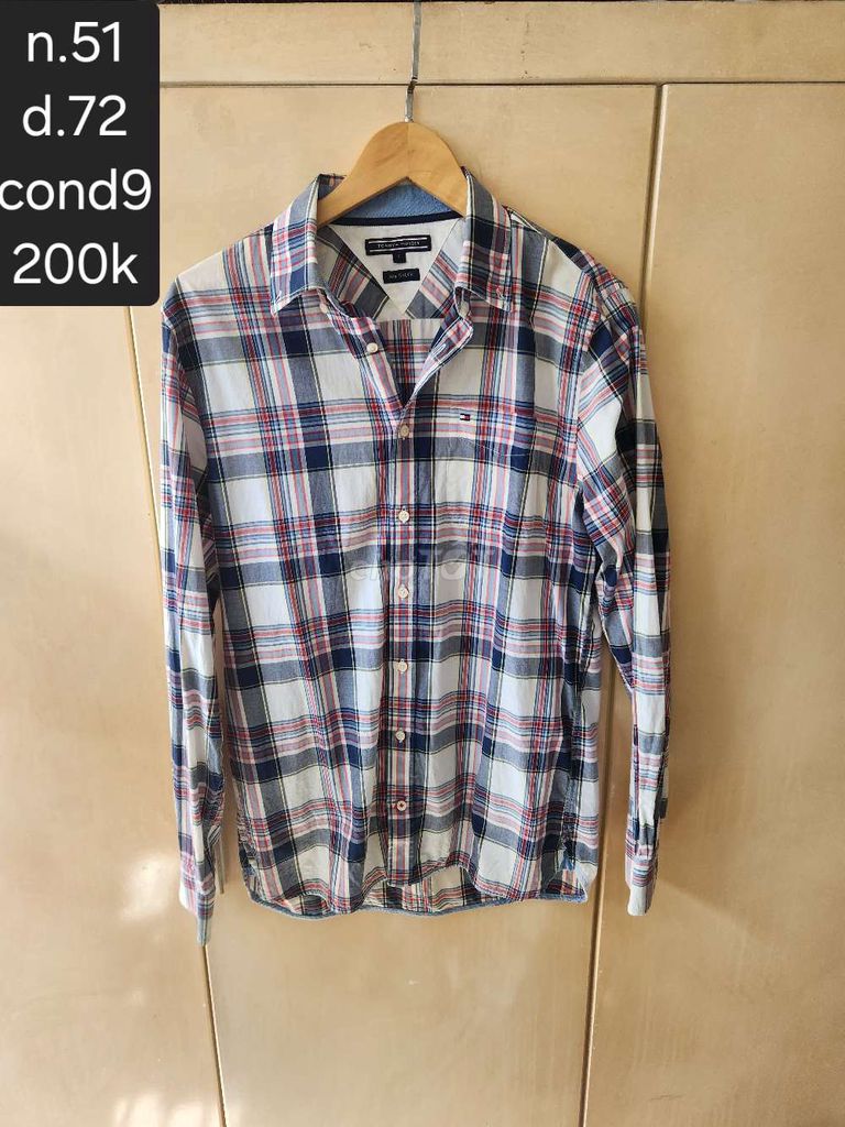 Áo sơ mi Tommy Hilfiger nam Vải Kẻ sọc. Mua bán Quần áo tại Quận Gò Vấp Tp Hồ Chí Minh được đăng bởi fox secondhand hình 1