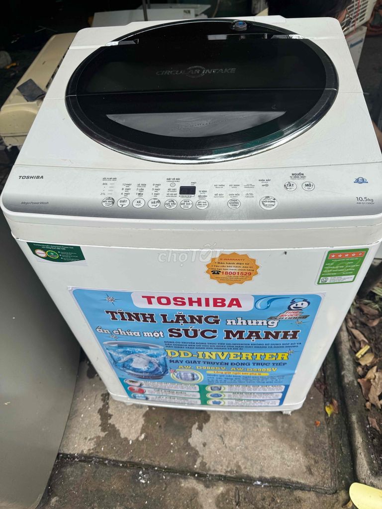 thang lý máy giặt Toshiba 10.5Kg còn mới tin