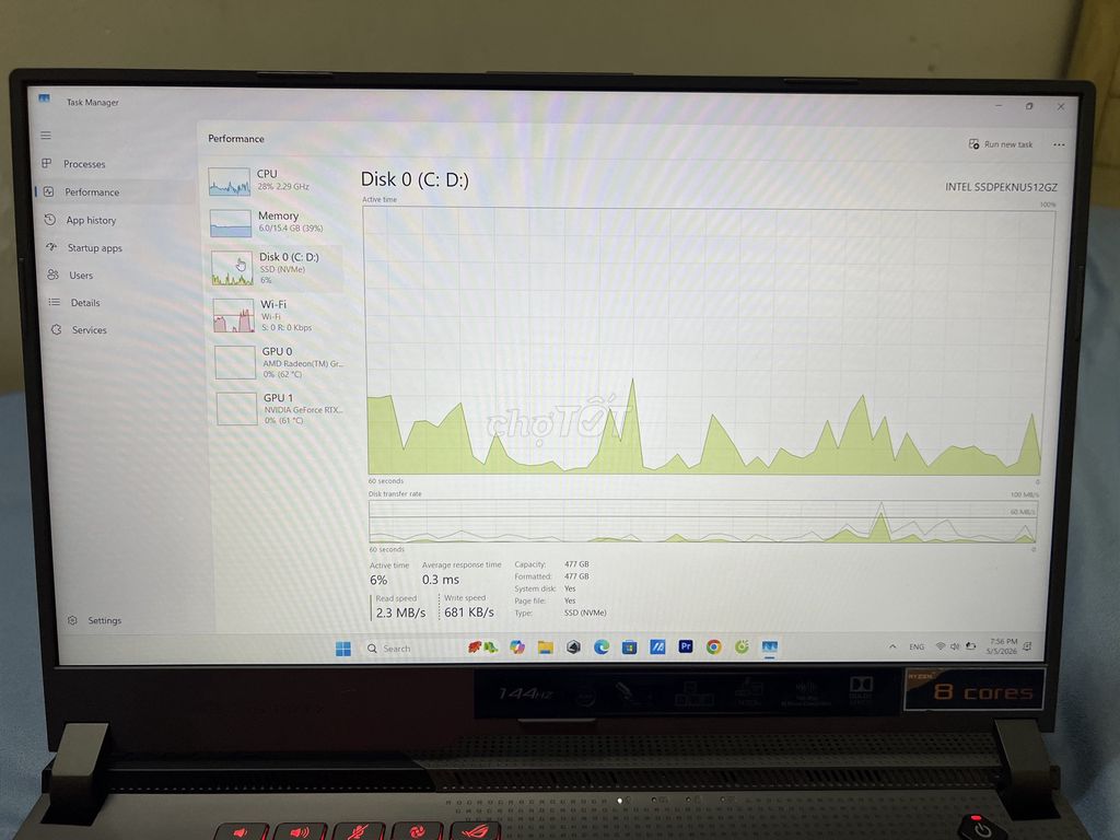 ASUS ROG Strix G15 Ryzen 7 16GB/477GB. Mua bán Laptop tại Quận 7 Tp Hồ Chí Minh được đăng bởi Quyen Tran hình 1