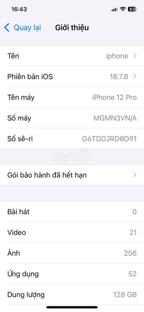 iPhone 12 Pro 128GB Xanh Đã sử dụng. Mua bán Điện thoại tại Huyện Ea Kar Đắk Lắk được đăng bởi Hùng Trần hình 1