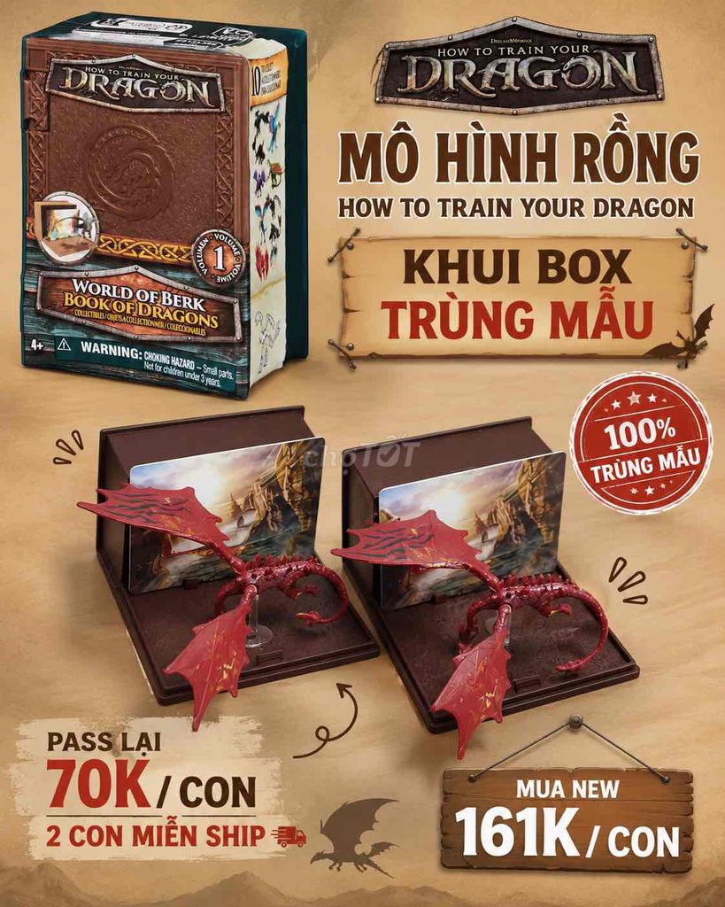 Mô hình rồng How to Train Your Dragon. Mua bán Sở thích khác tại Quận 7 Tp Hồ Chí Minh được đăng bởi Phương Nhi hình 1