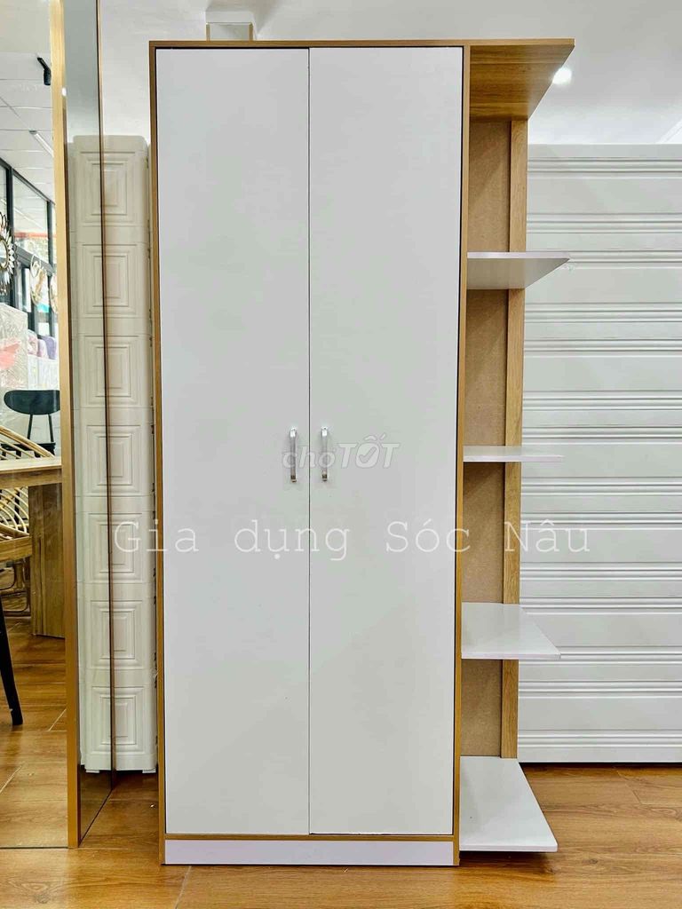 TỦ TREO QUẦN ÁO 160x80 KỆ BÊN. Mua bán Tủ, kệ gia đình tại Quận Hải Châu Đà Nẵng được đăng bởi SÓC NÂU DECOR 1 hình 1
