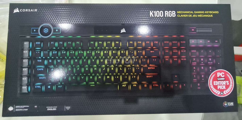Bàn phím cơ Corsair K100 RGB Đen. Mua bán Phụ kiện (Màn hình, Chuột...) tại Quận 12 Tp Hồ Chí Minh được đăng bởi hoàng thanh hình 1