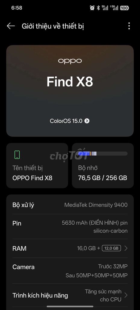 Cần bán oppo find x8 16/256 đẹp nét.. Mua bán Điện thoại tại Quận Cẩm Lệ Đà Nẵng được đăng bởi Nguyen  hình 1