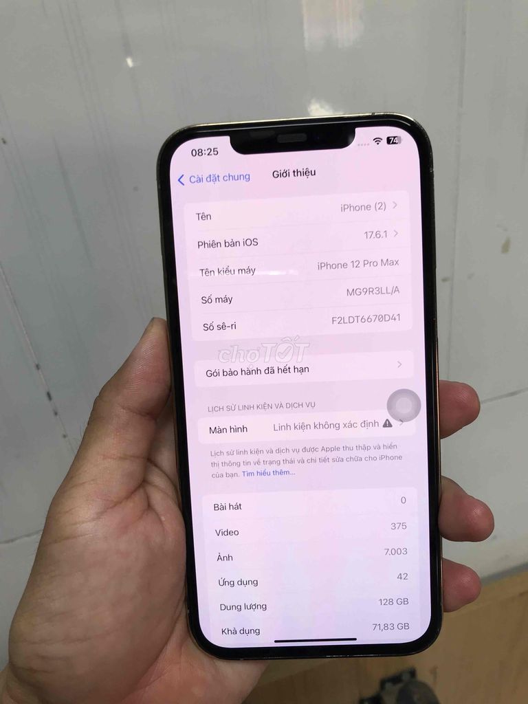 Iphone 12 promax 128gb full màn đã thay