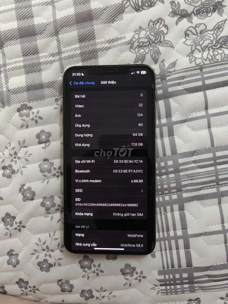 iPhone XS Max 64GB Vàng Vỡ lưng. Mua bán Điện thoại tại Quận Hoàng Mai Hà Nội được đăng bởi Pham minh duc hình 1