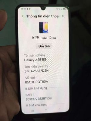Samsung Galaxy A25 5G 8GB/128GB Xanh đậm