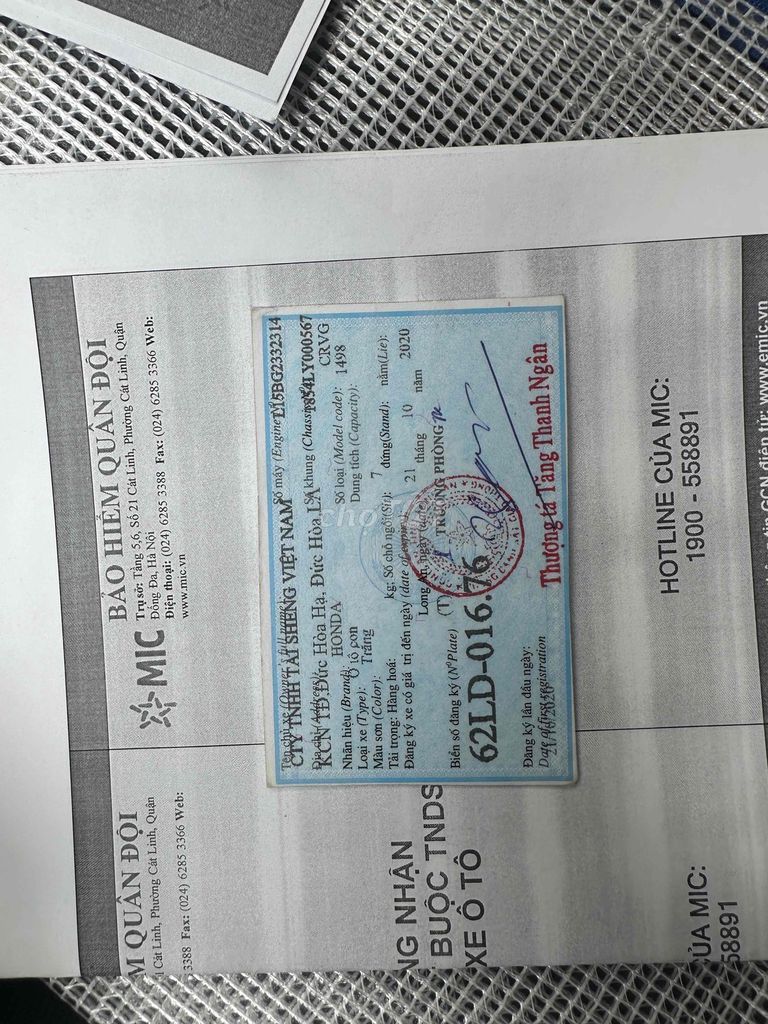 Honda CR V 2020 - 116934 km. Mua bán Ô tô tại Huyện Đức Hòa Long An được đăng bởi Hà Thị Tuyết Sương  hình 1