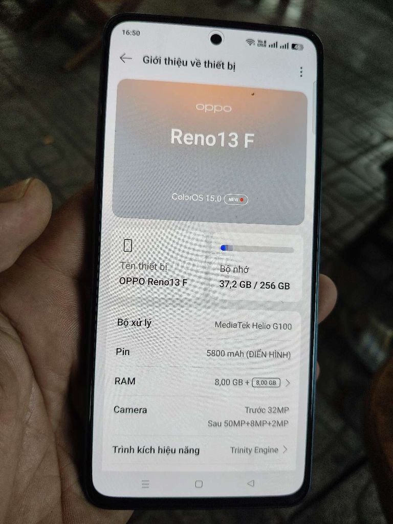 OPPO Reno 13F 5G 256GB. Mua bán Điện thoại tại Quận Gò Vấp Tp Hồ Chí Minh được đăng bởi Pham Van Hung hình 1