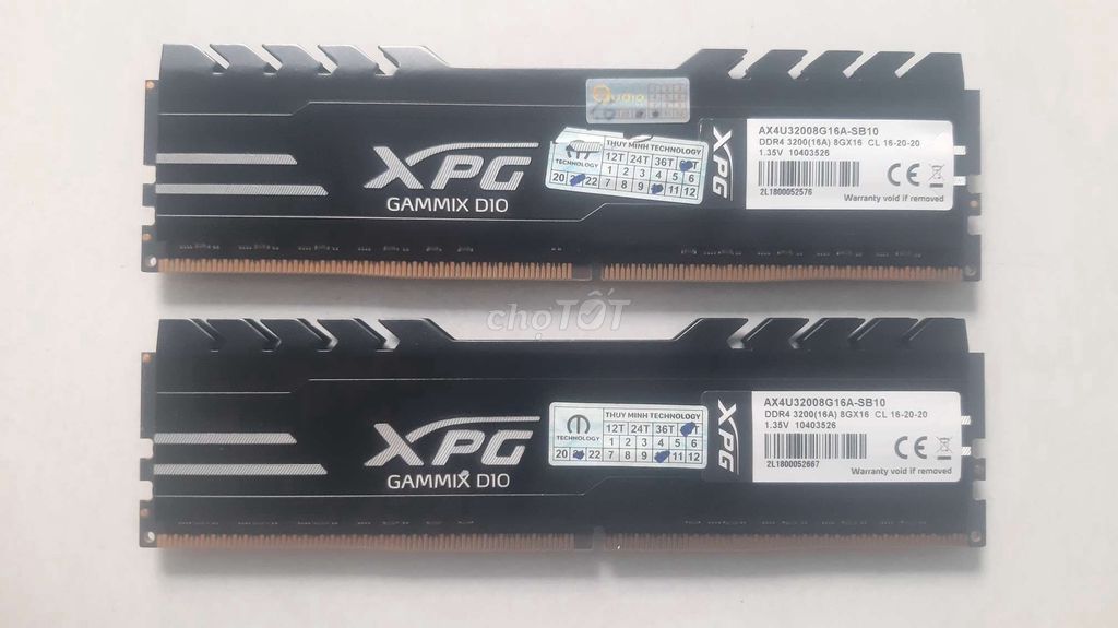 Kit ram ADATA 16g DDR4 Bus 3200