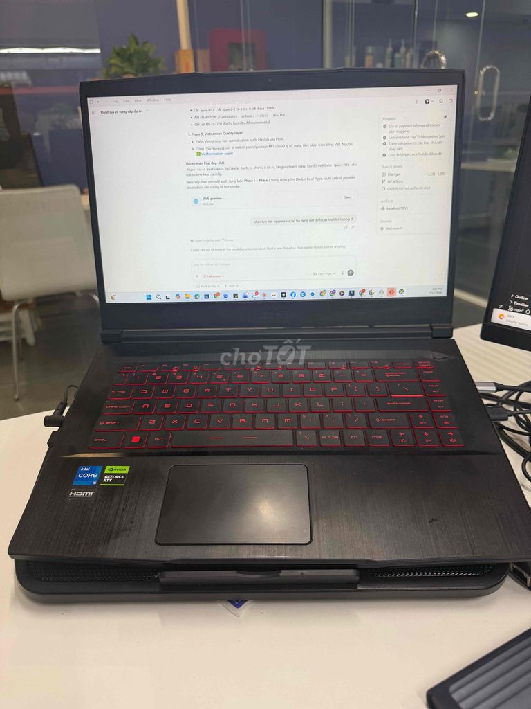 Laptop MSI i5-12450H  Rtx 4050 8GB/512GB. Mua bán Laptop tại Thành phố Thủ Đức Tp Hồ Chí Minh được đăng bởi Tu  hình 1