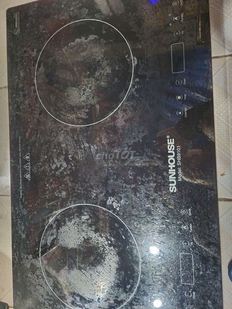 Bếp từ đôi Sunhouse SHB9101 Đen. Mua bán Bếp, lò, đồ điện nhà bếp tại Quận Ba Đình Hà Nội được đăng bởi Trịnh Thị Thực hình 1