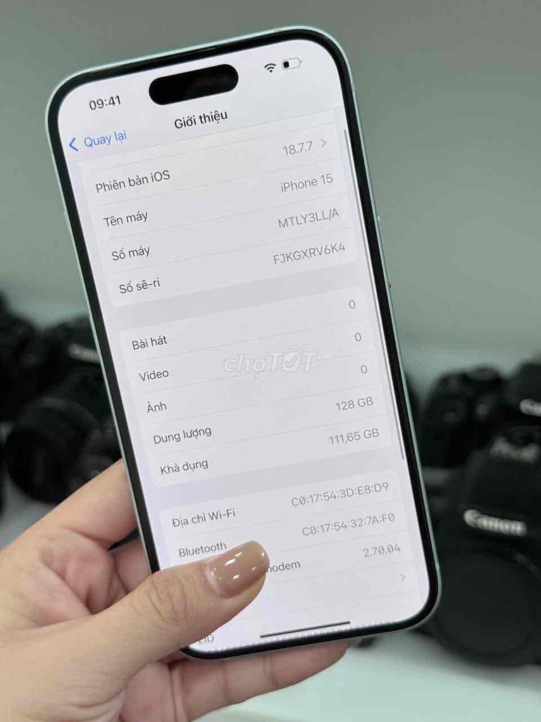 iPhone 15 128GB Xanh Mỹ Pin 100 đẹp 98%. Mua bán Điện thoại tại Quận 5 Tp Hồ Chí Minh được đăng bởi Phan Thế Phong  hình 1