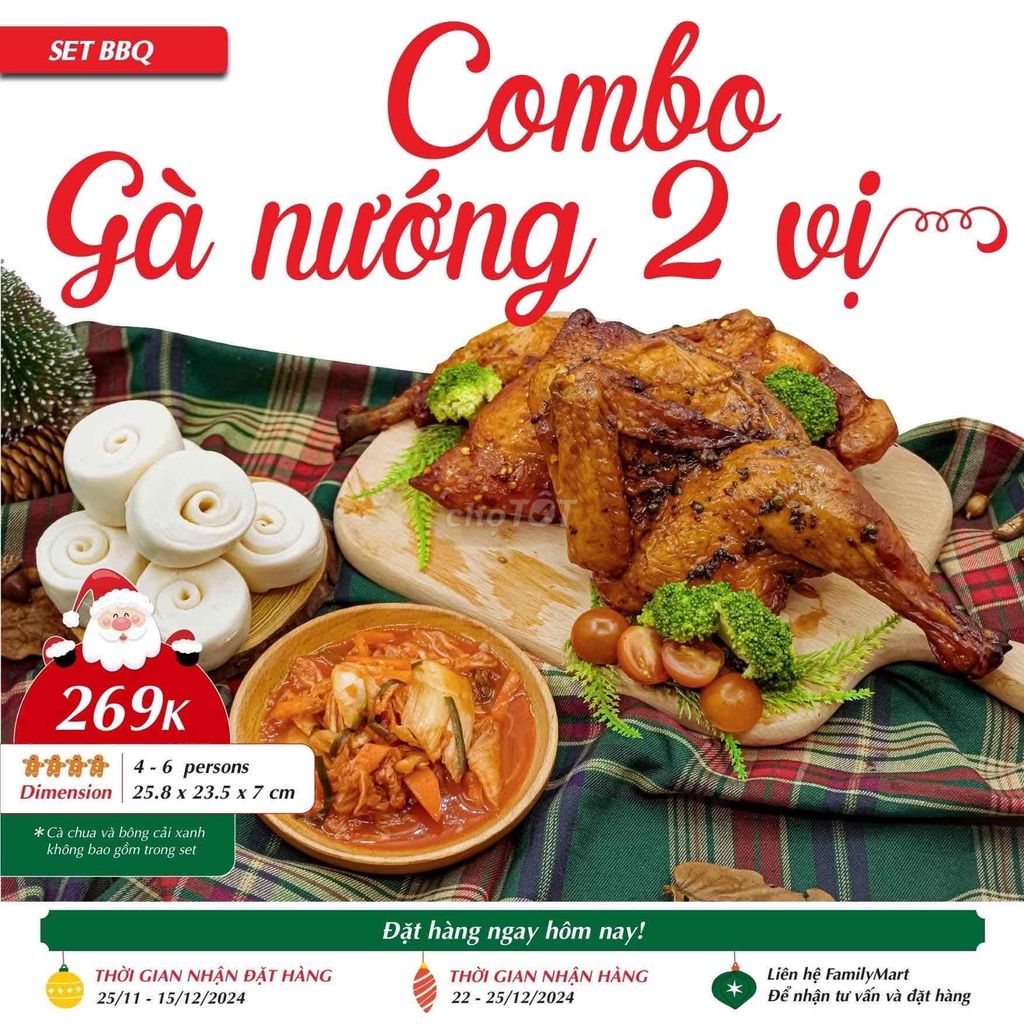 Set BBQ - Combo gà nướng 2 vị