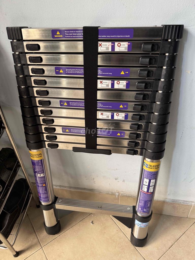 Thanh lý 1 Thang nhôm rút chữ  A (4,4‑5m ). Mua bán Nội thất, đồ gia dụng khác tại Quận Bình Tân Tp Hồ Chí Minh được đăng bởi LÊ TRƯỜNG DUY hình 1