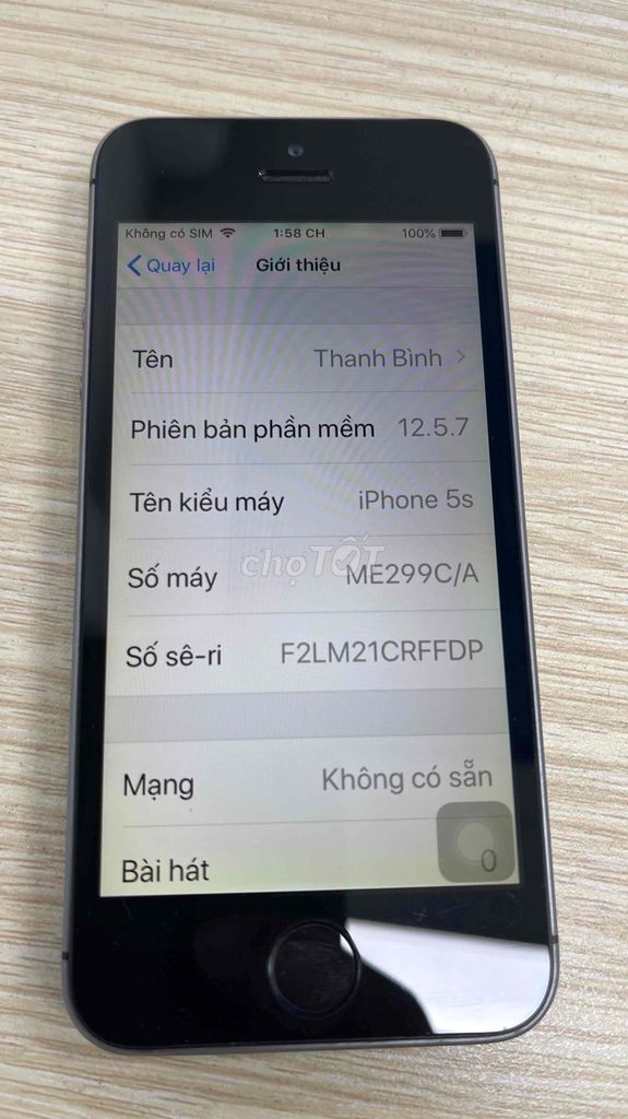 Apple iPhone 5s 32Gb Xám Canada. Mua bán Điện thoại tại Quận Gò Vấp Tp Hồ Chí Minh được đăng bởi Nguyễn Thanh Bình hình 1