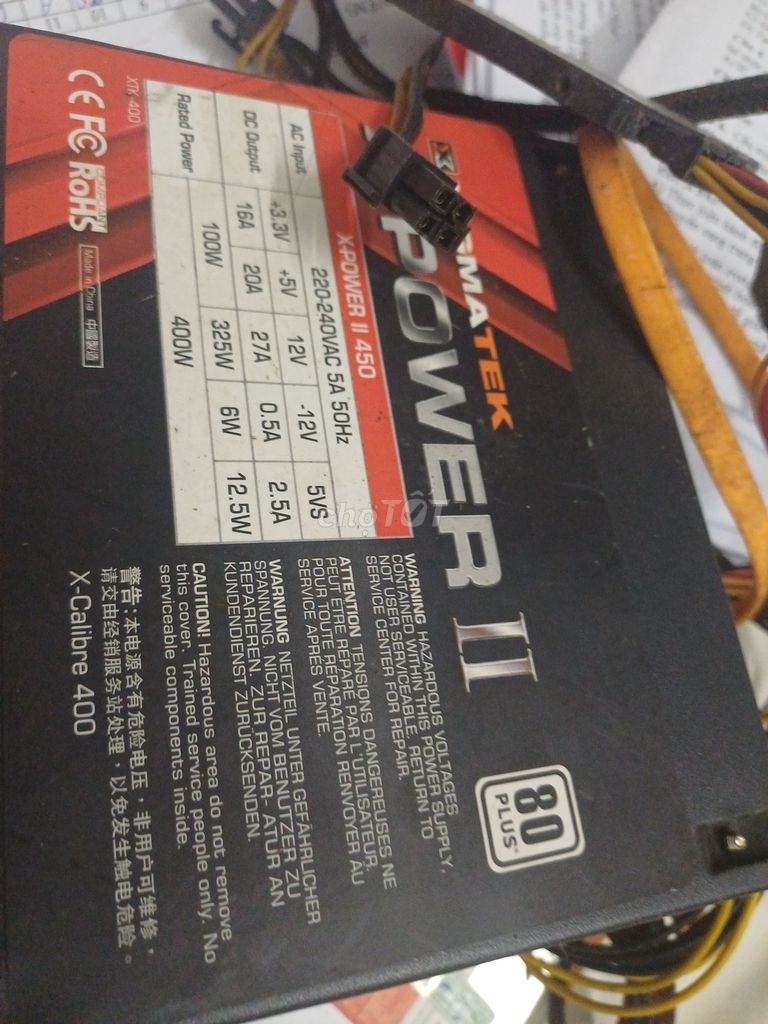 Nguồn Xigmatek X-POWER II 450. Mua bán Linh kiện (RAM, Card...) tại Huyện Thanh Oai Hà Nội được đăng bởi Sơn Nguyệt hình 1