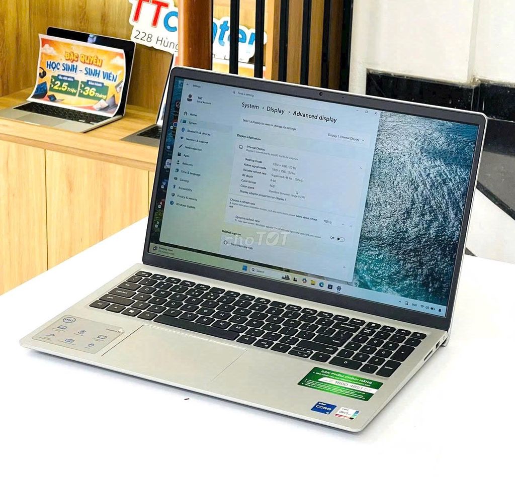 Dell Inspiron 3520 | i5-1235U/16GB/512GB Màn 120Hz. Mua bán Laptop tại Quận Hải Châu Đà Nẵng được đăng bởi TTCenter 484 NÚI THÀNH hình 1
