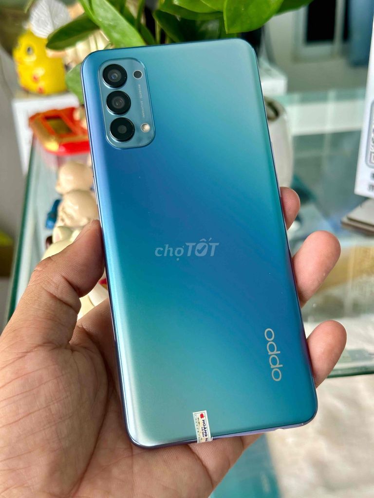 Oppo Reno 4 128GB Xanh. Mua bán Điện thoại tại Thị xã Duyên Hải Trà Vinh được đăng bởi Chợ ĐT Giá Tốt hình 1