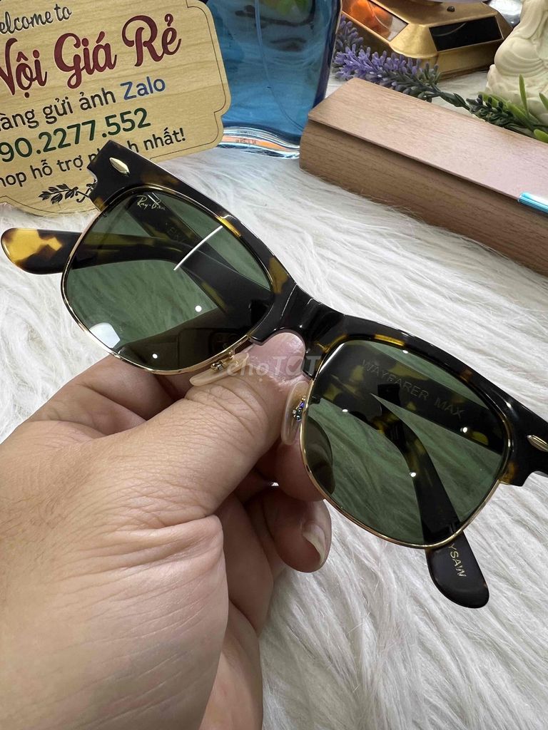 Kính râm Ray-Ban Wayfarer Max Đồi mồi. Mua bán Phụ kiện thời trang khác tại Huyện Thanh Trì Hà Nội được đăng bởi Shop HaNoiGiaRe Com hình 1