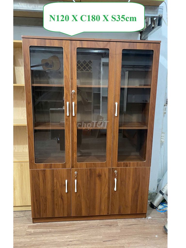TỦ ĐỰNG TÀI LIỆU/ HỒ SƠ LOẠI 3 CÁNH MỞ 120X180X35. Mua bán Tủ, kệ gia đình tại Quận Gò Vấp Tp Hồ Chí Minh được đăng bởi Nội Thất Bàn Tủ Kệ Cửa Hàng Và Văn Phòng hình 1