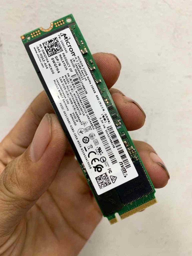 Ổ cứng SSD Micron 2200S NVMe 256GB. Mua bán Linh kiện (RAM, Card...) tại Thành phố Phan Thiết Bình Thuận được đăng bởi Minh Phát hình 1