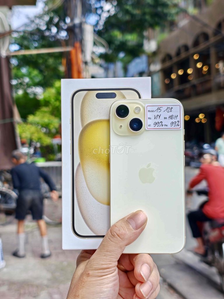 iphone 15-128gb Yellow Vn/A Fullbox Pin 99%.. Mua bán Điện thoại tại Quận Đống Đa Hà Nội được đăng bởi Quý Hoàng hình 1