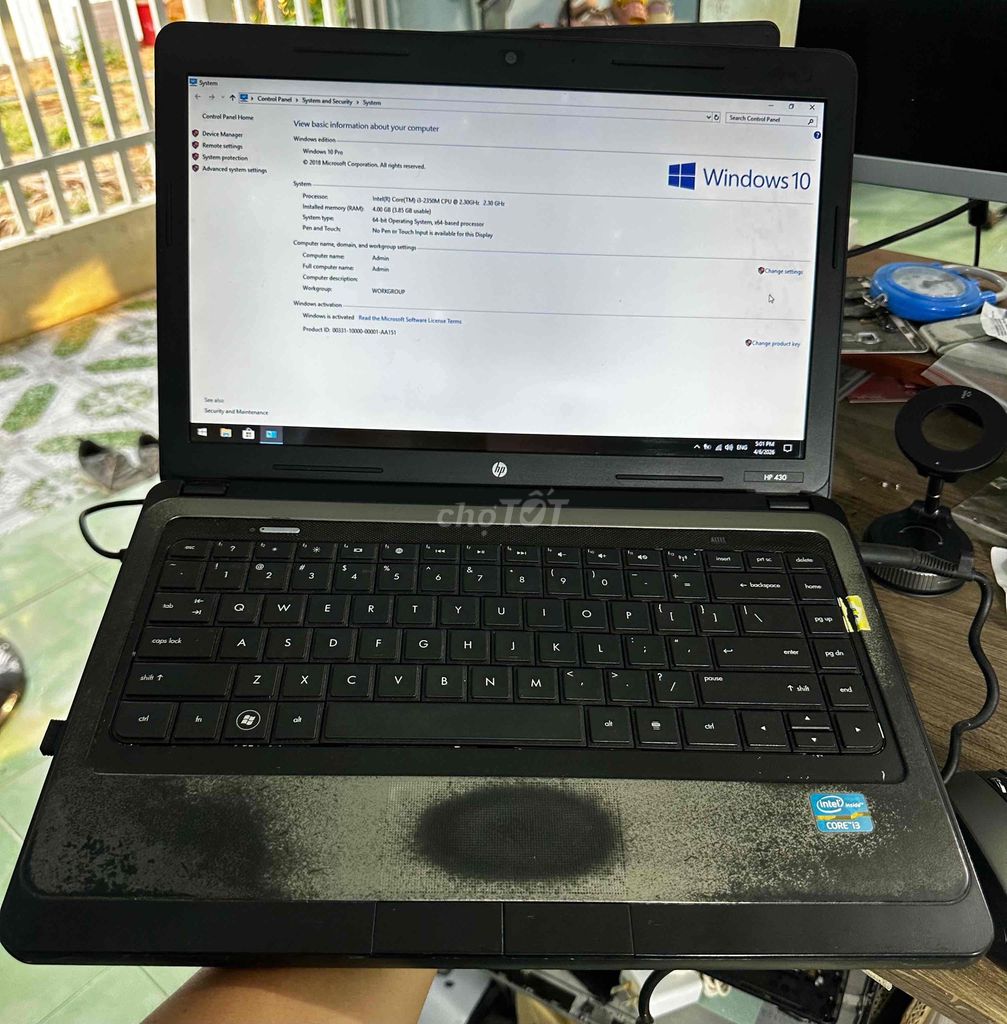 HP 430 Core i3-Gen2 14 inch 4GB/320GB Đã dùng. Mua bán Laptop tại Thành phố Phan Thiết Bình Thuận được đăng bởi Mít Shop hình 1