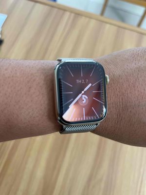 Apple watch seẻies 7-45mm LTE, Thép Gold, Pin zin. Mua bán Thiết bị đeo thông minh tại Thành phố Long Xuyên An Giang được đăng bởi Laptop Mai Lý Nghĩa
