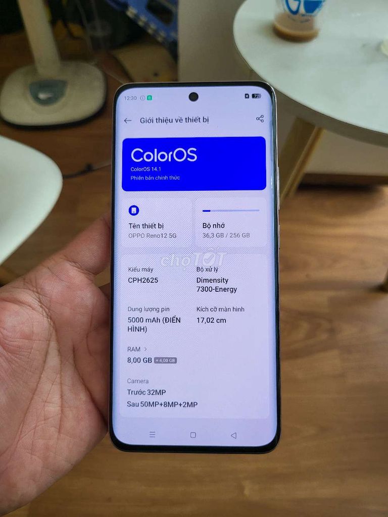 Oppo Reno 12 5G 256GB Hồng Đã sử dụng. Mua bán Điện thoại tại Quận 8 Tp Hồ Chí Minh được đăng bởi Đạt hình 1