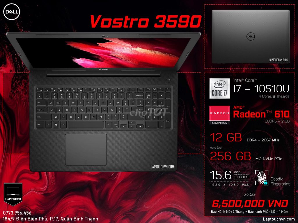 Dell Vostro 3590 [ I7 - 10th ]. Mua bán Laptop tại Quận Bình Thạnh Tp Hồ Chí Minh được đăng bởi Cửa Hàng Máy Tính Laptouch VN hình 1