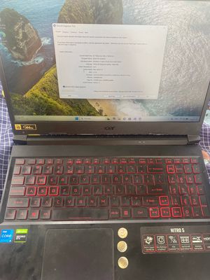 Acer Nitro 5 i5-11400H 16GB/256GB GTX 1650 4G Đen