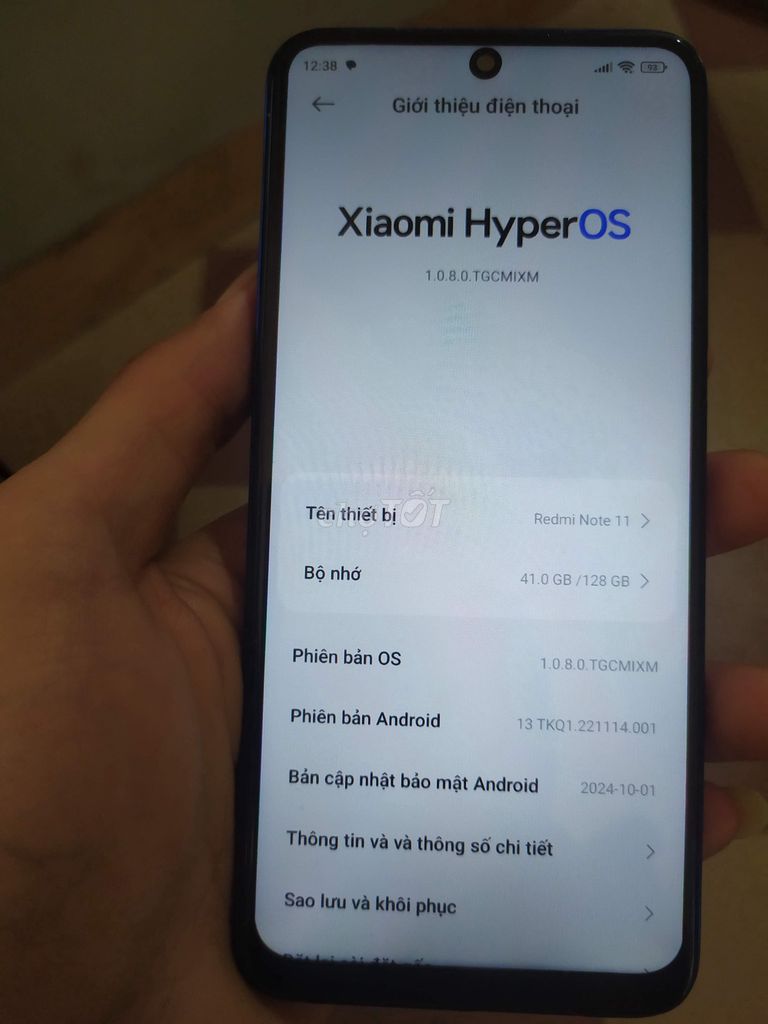 Xiaomi Redmi Note 11 128GB Xanh. Mua bán Điện thoại tại Quận Hà Đông Hà Nội được đăng bởi hien nguyen van hình 1