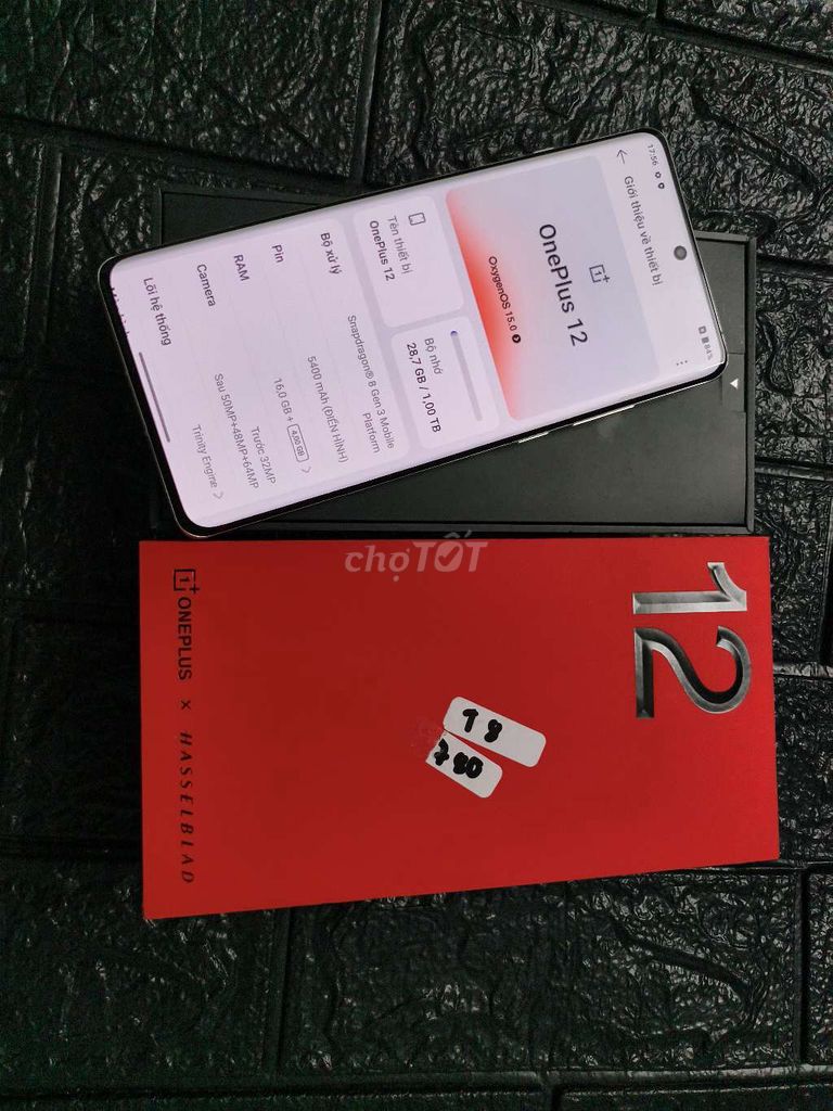 Oneplus 12 Ram 16/1TB Fullbox 99% Pin 100 GL