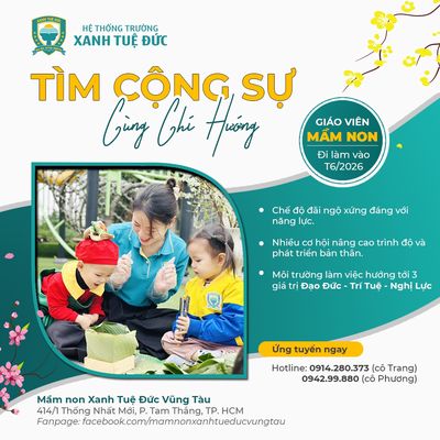 Tuyển NV Y Tế,  Giáo Viên Mầm Non đi làm ngay.