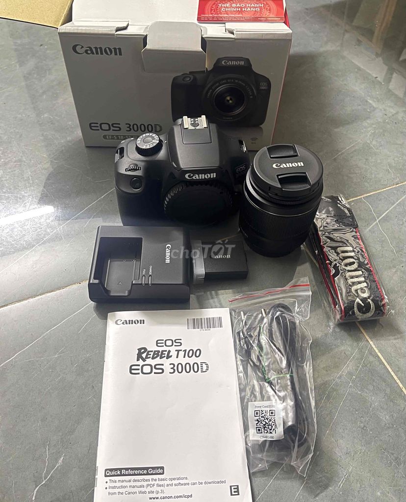 Máy ảnh canon 3000d kit 18-55 mới