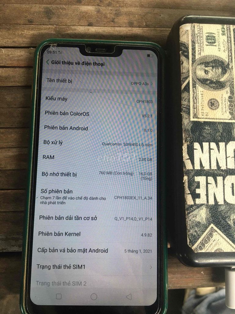 OPPO A3s 16GB Xanh lá. Mua bán Điện thoại tại Quận Nam Từ Liêm Hà Nội được đăng bởi họ và tên hình 1